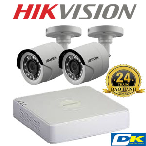 Trọn Bộ 2 Camera Hikvision thân 
